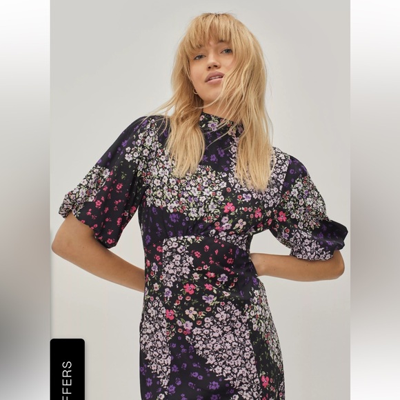 Violet womens patchwork dress size 12 - Picture 2 of 11